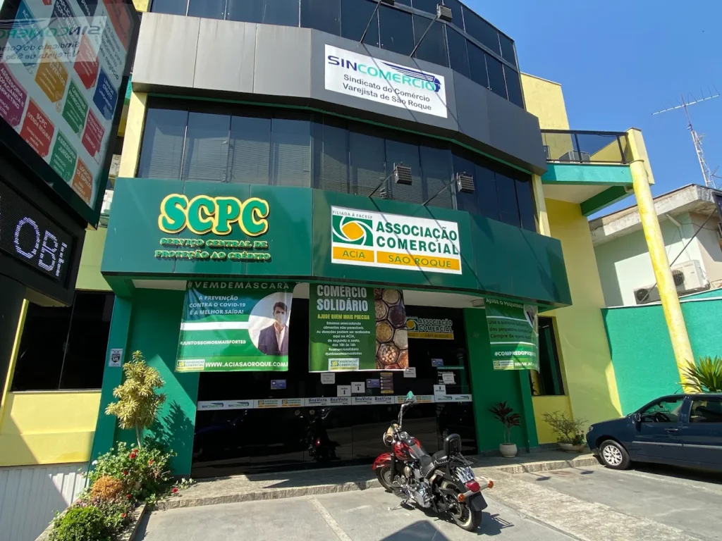 Fachada da Associação Comercial de São Roque